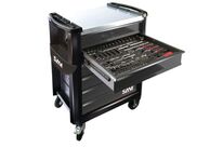 SAM - Servante Mécanique 4 Tiroirs Grise - 239 Outils Inclus - Charge 950kg - Idéale Atelier