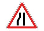 Panneau chaussée rétrécie par la gauche - A3b