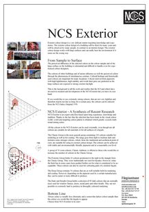 La couleur dans l'extérieur, façades, toitures grâce á NCS