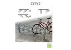 Racks range vélos modulaires face à face CITY2 à 90° ou 45°
