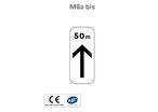 Panonceau début de section de stationnement avec distance M8A BIS