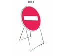 Panneau temporaire BK1 sens interdit