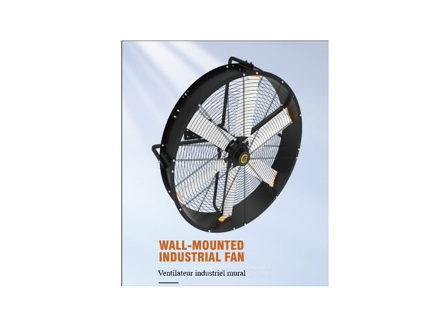 Ventilateur industriel mural à haut débit | Ventilateur mural PMSM grand diamètre