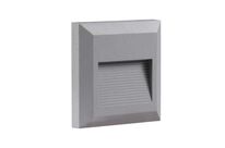 Balise LED saillie Carré 2W 220V 55° IP65 pour Escalier - Blanc Chaud 2300K - 3500K / Gris