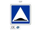 Panneau C27 Surélévation de chaussée