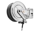 Enrouleur air et eau 15 m Ø G 1 (f) 20 bars Inox 304 avec enroulement automatique et support mural pivotant Raasm RA.8552.101