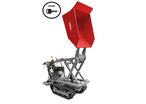 Minidumper à chenilles élévateur ciseaux benne basculante 500KG 10CH 6+2R vitesses à démarrage électrique Torros MRS500H6E