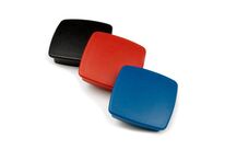 Lot de 5 aimants design carrés bleus | AXC30BL