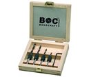 Coffret 4 forets à bois (3-6 mm) avec fraises (diam12 mm) BOHRCRAFT AHB 5 