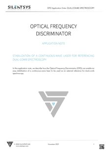 NOTE D'APPLICATION_DISCRIMINATEUR DE FRÉQUENCE OPTIQUE