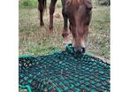 Filet à foin en forme de sac multi-mailles - Mailles : 30x30/45x45 / Ouverture 1 x Hauteur 1,5 mètre