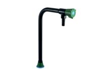 Chandelier avec un robinet sur table à bec fixe  et revêtement Rilsan noir | Renaud et fils 