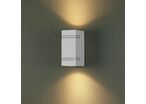 Applique Murale LED Blanche Carrée IP44 Double Faisceau GU10
