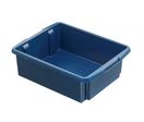 Caisse de rangement plastique ouverte couleur bleu  17 litres