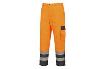 Pantalon Haute Visibilité Multipoche Portwest Doublé Contraste