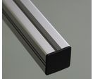 Embout de protection pour profilés aluminium 50x50 fente de 10mm - Noir