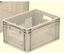 Bacs plastiques gerbables - basicline Euro-Norm perforés