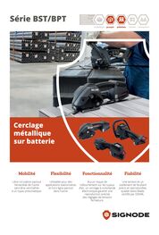 Cercleuse SIGNODE portative sur batterie pour feuillard acier 