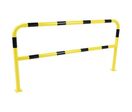 Manutan Expert - Barrière de protection à platine - Acier Jaune/Noir - 2m x 1m - Extérieur - Fixation à sceller - 10 ans garantie