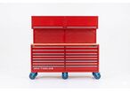 Servante d'atelier complète XXL 514 outils - 16 tiroirs - 2 armoires supérieures + modules mousse - Outillage automobile et atelier MW Tools MWE512G6AST