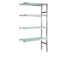 Rayonnage inox L.900 x P.400 - VERT - élément suivant - STORINOX