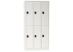 Manutan Expert - Vestiaire multicases Modulo 6 portes gris - 180x88,5x50 cm - Acier époxy - Livré monté - Fermeture à clé