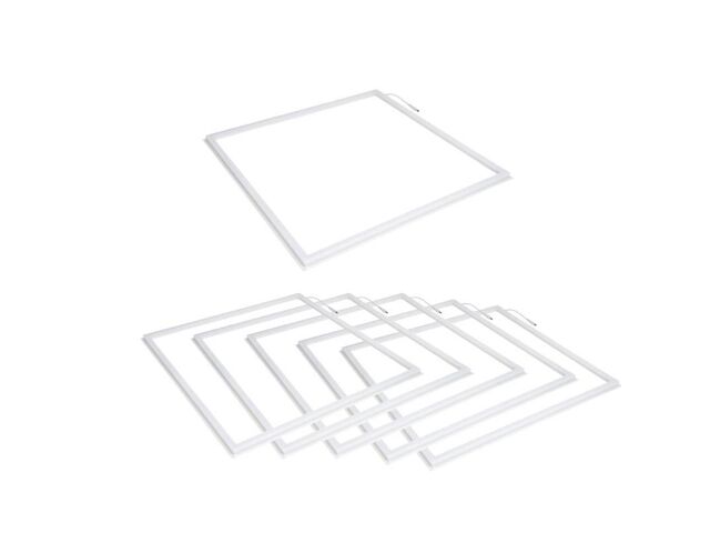 Pack de 6 - Dalle LED Cadre Lumineux 60x60 Slim 36W BLANC - Blanc Froid 6000K - 8000K