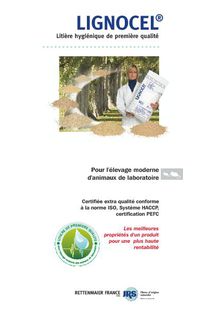Litières végéyales / Animaux de Laboratoire