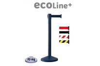 Poteau de guidage noir à sangle 3 m