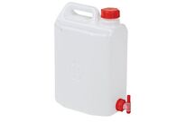Mobil Plastic - Kit Jerrican à Robinet 10L Blanc - Usage Alimentaire - Polyéthylène Recyclable