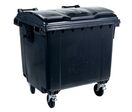 Manutan Expert - Conteneur Poubelle 1100L Gris - 4 Roues - Polyéthylène Recyclé 70% - Durable