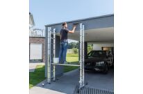 Échelle transformable 3 plans avec plateau de travail | Gentner &amp;amp; Fils