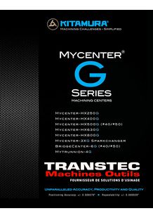 Transtec MO présente les Centres d'usinage Horizontaux et Verticaux KITAMURA