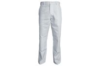 Pantalon Blanc de travail basic 100% Coton poche genoux