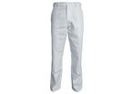 Pantalon Blanc de travail basic 100% Coton poche genoux