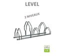 Râtelier range vélos LEVEL 3 et 5 places