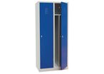 Manutan Expert - Vestiaire IS Bleu 2 Colonnes - Acier Époxy - 1800x800x500mm - Industrie Salissante