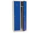 Manutan Expert - Vestiaire IS Bleu 2 Colonnes - Acier Époxy - 1800x800x500mm - Industrie Salissante