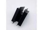 Connecteur Angle Sortant pour Rail Magnétique Encastré Noir + Connecteur Souple