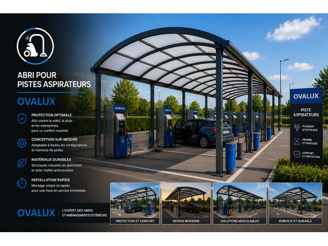 ABRI POUR PISTES ASPIRATEURS OVALUX