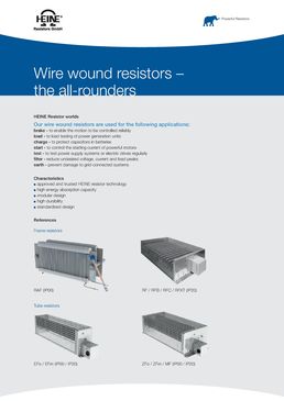 résistances de freinage de forte puissance
