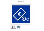 Panneau C64c2 paiement par pièces et billets