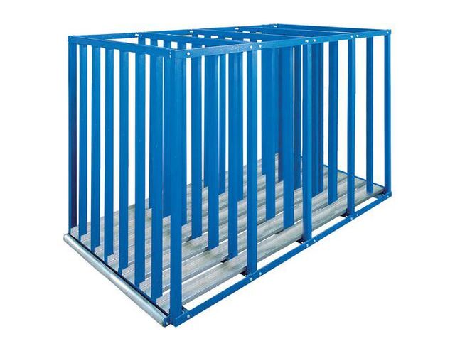 Rayonnage Bleu Pour Plaques - Largeur:2500 Mm - H:1500 Mm