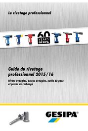 Catalogue GUIDE DU RIVETAGE PROFESSIONNEL 2016
