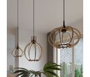 Suspension Bois Moderne pour Ampoule E27