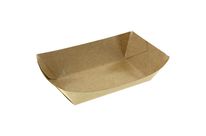 Barquette rectangulaire carton kraft brun 1000 ml ingraissable x 500 Firplast