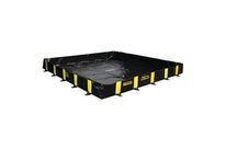 Justrite - Bac de rétention souple QuickBerm XT - 16978L Noir - PVC, résistant acides/bases, eau