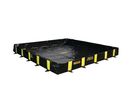 Justrite - Bac de rétention souple QuickBerm XT - 16978L Noir - PVC, résistant acides/bases, eau