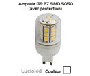 Ampoule G9 27 leds 360° protégées Lumière du jour (220V)