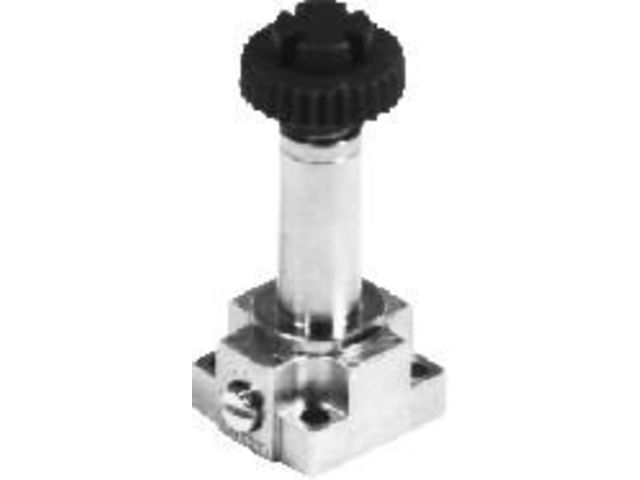 Electrovanne 22 mm à commande directe série 300- EV 2/2 &amp; 3/2 : Pilote mécanique pour micro-bobine 3/2